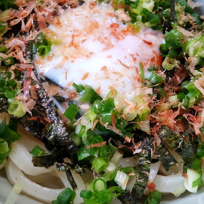 納豆釜玉風うどん